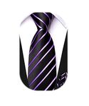 Dubulle Tie for Boys Self Tie Boys Necktie and Pocket Square Set for Age 8-14 Wedding Graduation,Black Bright Purple