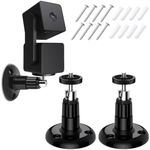 FastSnail Wall Mount Compatible with Wyze Cam Pan, Adjustable Indoor and Outdoor Security Mount Compatible with Wyze Cam Pan, for Wyze Cam Outdoor and Other Cam with Same Interface 2 Pack Black