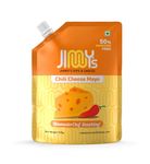 Jimmy's Dips & Sauces Chilli Cheese Mayo - 190g I Creamy Blend of Cheese & Spicy Mayonnaise I 100% Veg Mayonnaise I Enhances the Flavour of Burgers, Dips & Snacks - 195g