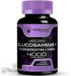 Glucosamine Chondroitin MSM - 4000mg - Joint Support Supplement, Glucosamine Chondroitin Capsules, Helps with Back Pain, Knee Pain Relief, Joint Pain Relief Supplements Triple Strength - 120 Count