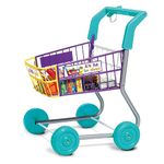 Casdon Shopping Trolley - Colourful Toy Shopping Trolley for Children Aged 3 Plus - Equipped with Everything Needed for an Exciting Shopping Trip