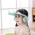 Mrinita Baby Bath Cap - Adjustable Soft and Safe Shower Cap for Eye and Ear Protection, Pediatrician Recommended Head Bath Cap for Toddlers, Kids Multi-Color Bathing Visor Hat Baby Shower Caps