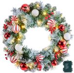 Pre-Lit Artificial Christmas Wreath