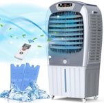 Portable Air Conditioner Fan, Rechargeable Air Conditioner Fan with Portable Air Conditioner Fan Evaporative Cooling 3500CFM, 10.5 Gal Tank, 24 Hr Timer, Unit Fan for Room Car Tent Office Camping.