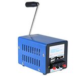 VQP 20W Portable Generator for Camping, Hand Crank Power Supply, Off Grid Living Supplies, Manual Emergency Backup