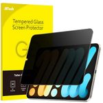 JETech Privacy Screen Protector for iPad mini (A17 Pro, 2024 Model, 7th Generation) / mini 6 (2021 Model, 6th Generation), 8.3-Inch, Anti-Spy Tempered Glass Film