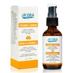 JA'ORA 15% Vitamin C For Face and Décolleté, With Niacinamide, Hyaluronic Acid, Adenosine, Citrus Fruits, Brightens, Smoothens, Tones, Pore Control. For Glowing and Even Skin – 60ML /2FL.OZ