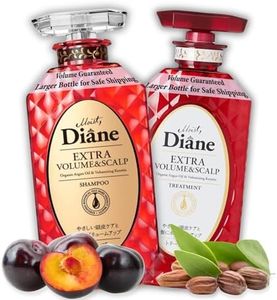 Moist Diane Thickening Shampoo and Conditioner for Fine Hair, Dry Scalp Shampoo and Conditioner for Women & Men by Argan Oil & Keratin from Japan, Silicone & Sulfate Free 30.4 Fl Oz VOLUME & SCALP