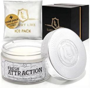 LUXURY LIFE BUTTER - 40% Extrait de Parfum Fragranced Body Butter with Hyaluronic Acid for Ultimate Moisture - Luxurious Room-Filling Natural Fragrances - Non-Greasy, USA Made, Fresh Attraction, 5 oz