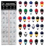 NHL Mini Goalie Mask Tracker/Standings Board