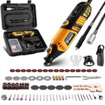 Rotary Tool Kit: DEKOPRO Power Hand Rotary Tools Mini for Wood/Metal, Electric Grinder Drill Machine Set with Flex Shaft for Carving, Cutting, Sanding, Grinding, Polishing, Engraving