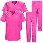 MISEMIYA - Pack * 2 Pcs - Uniforms Unisex Scrub Set – Medical Uniform with Scrub Top and Pants - Ref.2-8178 - Small, Pink 22