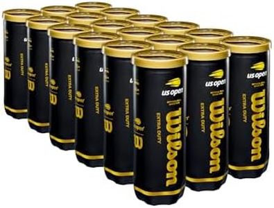 WILSON US Open Tennis Balls - Extra Duty, 24 Can Case (72 Balls)