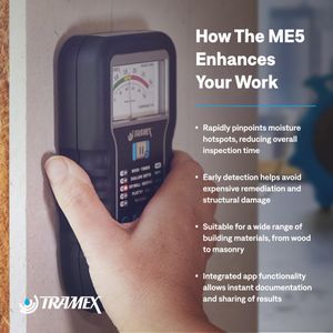 ME5 Digital Moisture Meter – Wood and Building Material Tester