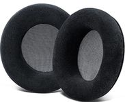 SOULWIT Professional Replacement Earpads Cushions for AKG K701, K702, Q701, Q702, K601, K612, K712 Headphones, Ear Pads with Softer Velour - Black