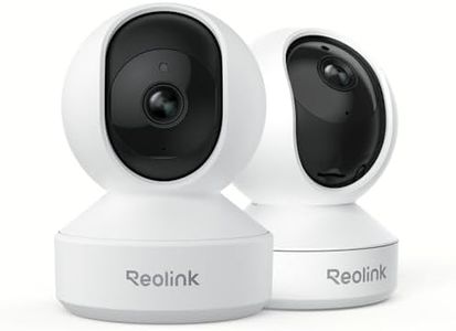 Reolink 2.4GHz 5GHz Dual-band WiFi 4MP WiFi CCTV Camera IP, Pan Tilt Smart WiFi Security Camera Indoor with 2-Way Audio Motion Alerts for Baby, Pet, Nanny Monitoring, E1 Pro (Pack of 2)