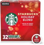 Starbucks K-Cup Coffee Pods, Medium Roast Coffee for Keurig Brewers, Holiday Blend, 100% Arabica, Limited Edition Holiday Coffee, 1 Box (32 Pods)