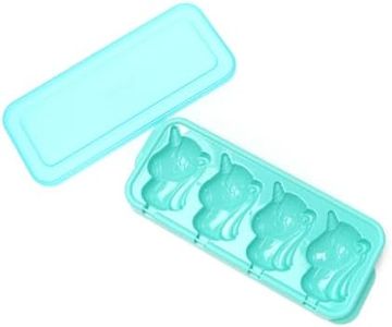 Zoku Premium Polypropylene Silicone Pop Molds - 4 Unicorn Popsicle Moulds with Sticks - 45ml Each, Teal Green|BPA-Free, Reusable| Homemade Kulfi, Lolly, Juice, Ice Cream Smoothie Pop Maker