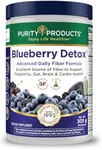 Advanced Blueberry Detox Daily Fiber Formula by Purity Products - Featuring PurityBlue Organic Wild Blueberries - A Full 6 Grams of Detoxifying, Regularity Promoting Prebiotic Fiber - 30 Servings