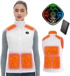 Heated Vest Women with Battery Pack Included, Smart Controller, Light Out Design, Lightweight Electric Heating Jacket