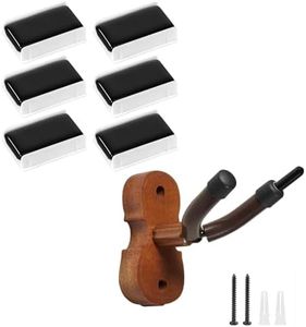 [6 Pack] Rosin, Violin Rosin Cello Viola Rosin for Violin Bow and Violin Wall Mount Violin Hanger with Bow Hook