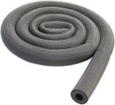 BESUNTEK Pipe Insulation Tubing, 6ft Heat Preservation Insulated Foam Tubing Handle Grip Support, for Water Pipes, air Conditioning Pipes (0.59 0.39, Black, -121)