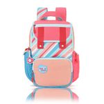 uppercase 25L Sprout 03|School Bag For Girls|2 Full Access Compartment&Quick-Access Pocket|Well Padded Shoulder Strap|Name Tag,Organiser&Plush Charm Inside Standard Backpack| 750 Days Warranty (Pink)