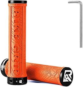 ROCKBROS Bike Handlebar Grips Double Lock-on Bicycle Handle Bar Ends for Mountain MTB BMX 22.2mm (Orange)