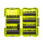 RYOBI RAK48SDI Torque plus Impact Screwdriver Bit Set, 48 Piece