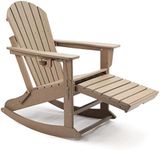 N&V HDPE Adirondack Chair, Outdoor 