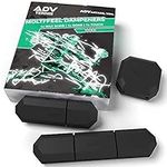 ADV Tennis Vibration Dampener | Set of 3 | Ultimate Shock Absorbers for Racket and Strings | Premium Quality, Durable, and 100% Reliable | Newest Technology (Black)