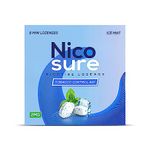 Nicosure Nicotine Lozenge - 2mg | Pack of 3-24 Mini Lozenges |Tobacco Control Aid | Icemint Flavour |Aids in Quitting Tobacco| Tobacco Cessation|Sugar-free