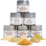 Gourmet French Fry Seasoning Set - Six Pack | Authentic Small Batch Seasoning Mixes | 6 Gourmet All Natural Spice Blends - French Fries Are Just The Beginning | Hand Packed, Non GMO | Sustainably Sourced, Made in USA | Artisanal Spice Blends, Marinades, and Rubs | Gustus Vitae | #892