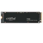 Crucial T700 4TB Gen5 NVMe M.2 SSD - Up to 12,400 MB/s - DirectStorage Enabled - CT4000T700SSD3 - Gaming, Photography, Video Editing & Design - Internal Solid State Drive