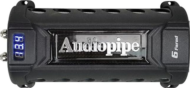 Audiopipe Car Audio Power Capacitor with Digital Display and Electronic Protection (ACAP-D6000)