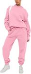 THLAI Two Piece Outfits for Women Cute Print Long Sleeve Tshirt Top and Long Pants Sets Tracksuits Sweatsuits Jogging Sets, F05 Blowme, XX-Large