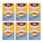 Yogi Tea - Chamomile Passionflower Stress Relief Tea (6 Pack) - With Lemon Balm, Lavender, and Eleuthero Root - Caffeine Free Organic Herbal Tea - 96 Tea Bags