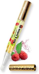 Bliss Kiss | 1 Juicy Raspberry Fragrance | Nail Oil Cuticle Pen w/Vitamin E & Jojoba⏤Nail Strengthener Nail Growth Serum for Brittle Peeling Breaking Thin Nails
