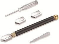 HRLORK 5 Pcs Glass Cutter Kit 2mm-20mm Glass Cutting Tool Set for DIY Crafts Cutting Tiles Mosaic Bottles Mirrors