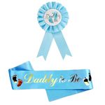 Daddy To Be Sash and Badge, Dad To Be Sash, Baby Shower Sash Father To Be Decoration, Dad to be Gifts Party Accessories for He (daddy)