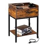 Lerliuo Nightstand with Charging St