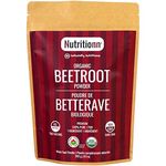 Organic Beetroot Powder by Nutritionn - 100% Pure Premium Natural Whole Food Beet Supplement - 240 g