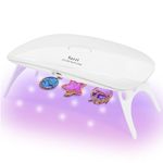 Sazzi Led Uv Nail Lamp UV Light for Resin, 24W, Industry Featured Low Heat Function, Cures 5 Fingernails or toenails at The Same time, Compatible with All Gels, for Gel Nail Resin.