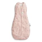 ergoPouch Cocoon Swaddle Sack 0.2 TOG - Baby Sleep Sack, Gentle Snug Fit Helps Calm Startle Reflex, Ideal for Arms In/Out Sleeping, Soft Breathable Fabric for Better Sleep (0-3 Months, Daisies)