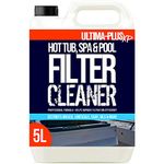 ULTIMA-PLUS XP Hot Tub, Spa & Pool Filter Cleaner - Removes Grease, Oils, Hair & Grime - Helps to Maintain Filter Efficiency, Hygienic Water & More (5 Litres)