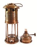 Nautical Antique Brass 7" Miner Lamp Vintage Maritime Ship Boat Oil Lantern