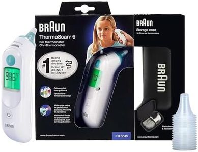 Braun ThermoScan 6 Ear Thermometer with Color-Coded Digital Display, ExacTemp Stability Indicator, Baby and Infant Friendly, No. 1 Brand Recommended by Pediatricians, IRT6515