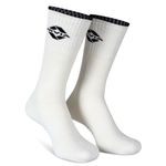 Nivia No SKID Full Calf Cricket Socks- White (Free Size)