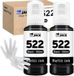 Printers Jack Compatible 522 T522 Refill Ink with ET-2800 ET-4700 ET-4800