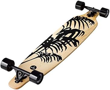Ridge Skateboards Unisex's Twin Tip Longboard, Natural Wood/Black, 41" Monster